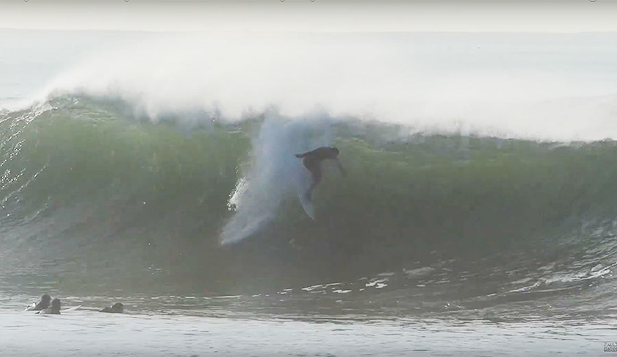 Tyler Fox, Shawn Dollar and a bunch of lucky surfers took some time away from the turkey to plant themselves inside a couple of holiday barrels.