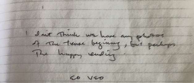 A note from Vedder.