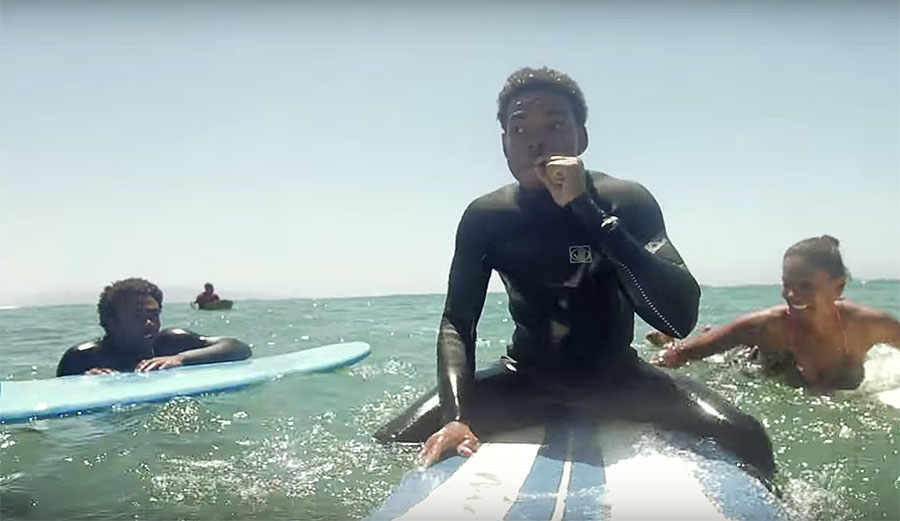 Want to see something cringeworthy? Well, look no further. Chance the Rapper and Childish Gambino just made a video featuring surfing.