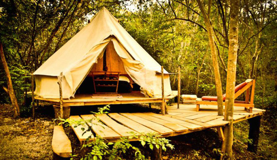 How's that for glamping?