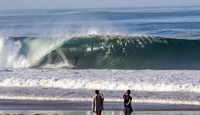Believe it or not, this is a straight closeout. This confident closeout packing led to the best shot of the day on the day of days. Worth it! Note: notice the bright board. This guy was leaving nothing to chance, going for a two-for-one. Photo: Luke Dawson