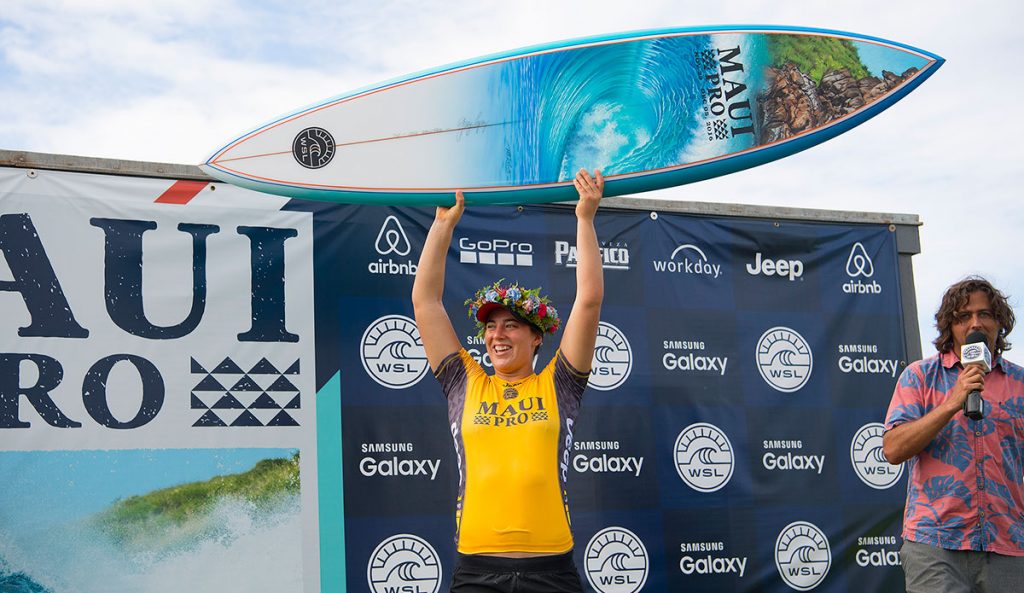 Tyler Wright has had an incredible year. Yesterday, she won the Maui Women's Pro, adding another feather in a very feathered cap.