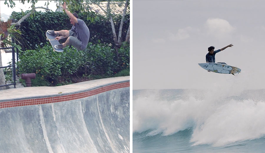 rding. I can try a new trick that's not conventional." Skateboarding, of course, grew out of surfing. Now, though, surfing is feeding off of it.
