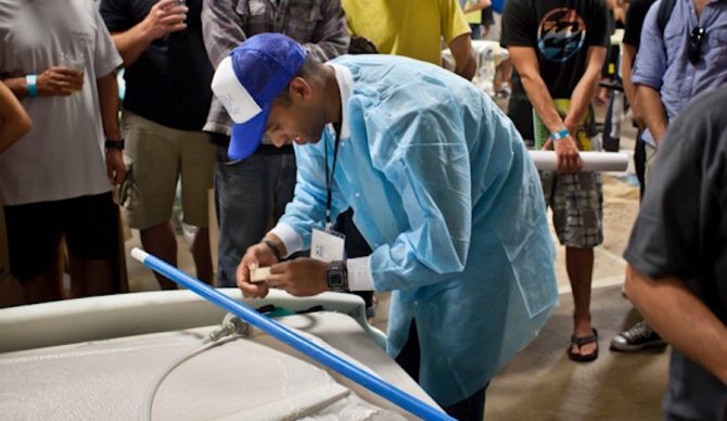 Ryan Harris has been a leader in the eco board movement for years, even doing live demos to spread the word that eco is in.