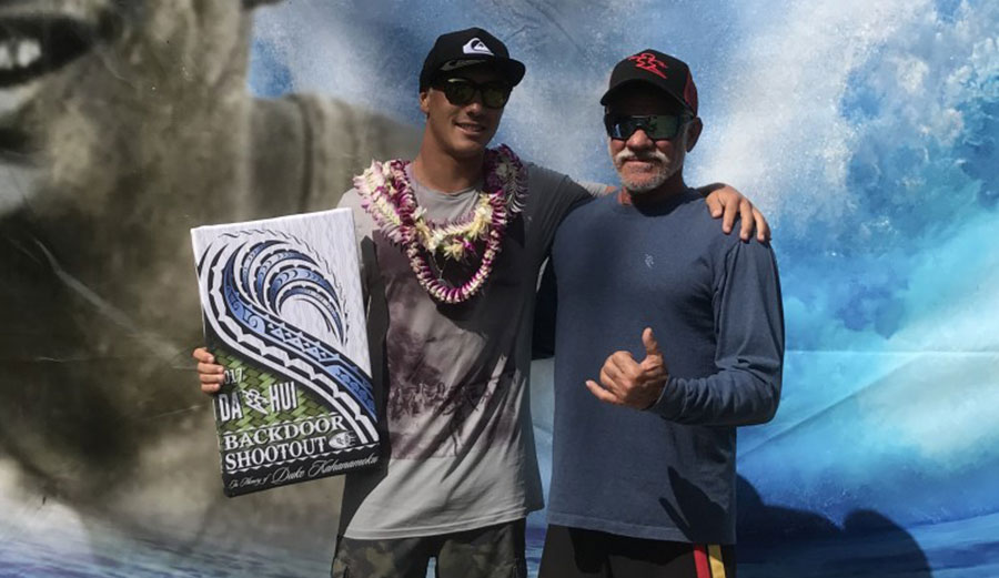 This year, Koa Rothman took the Da Hui Backdoor Shootout trophy and $40,000.