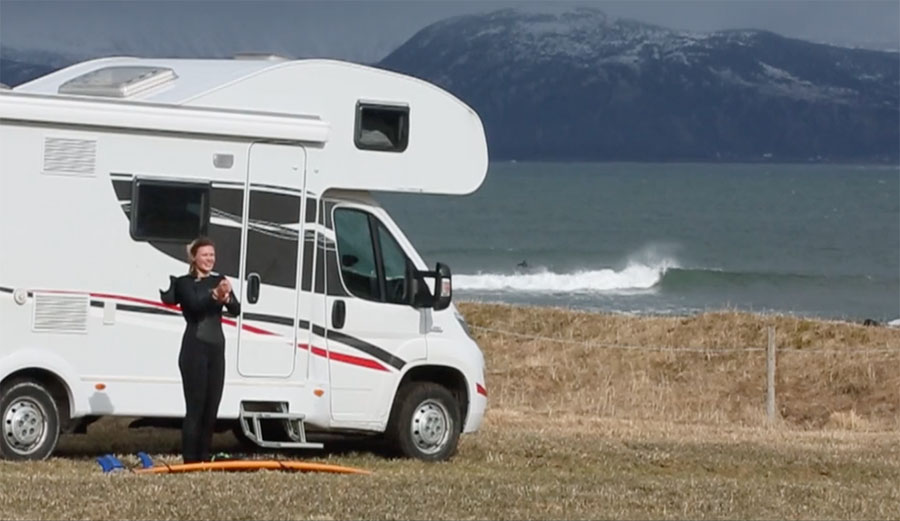 Way North is a story of an RV full of surfboards, skis, snowboards, split boards, and stand up paddleboards.