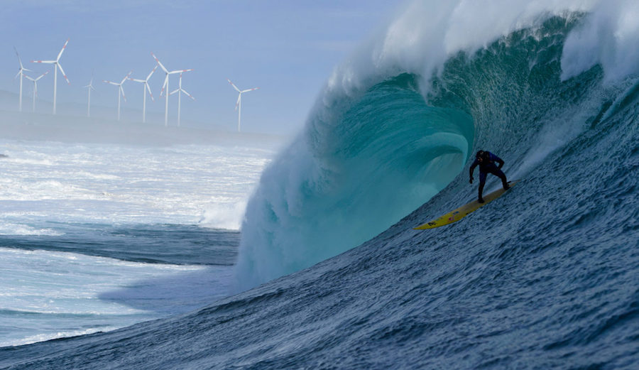 Ramon Navarro charges his own Pacific power source. Photo: Daniel Russo