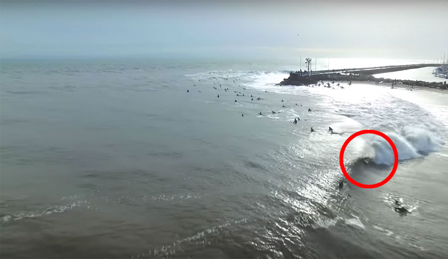 Here's Sandspit back on the 21st, and for the people surfing there, it was all worth it.