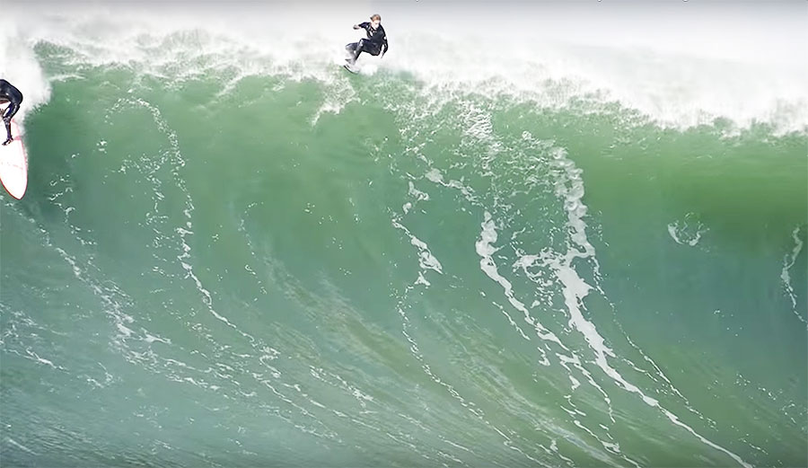 Wilem Banks found out first hand at Maverick's when he found himself at the top of a bowled-out section from hell.