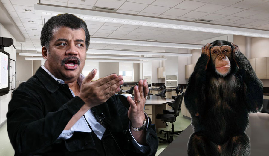 "Here is science." "WE DON'T BELIEVE YOU"