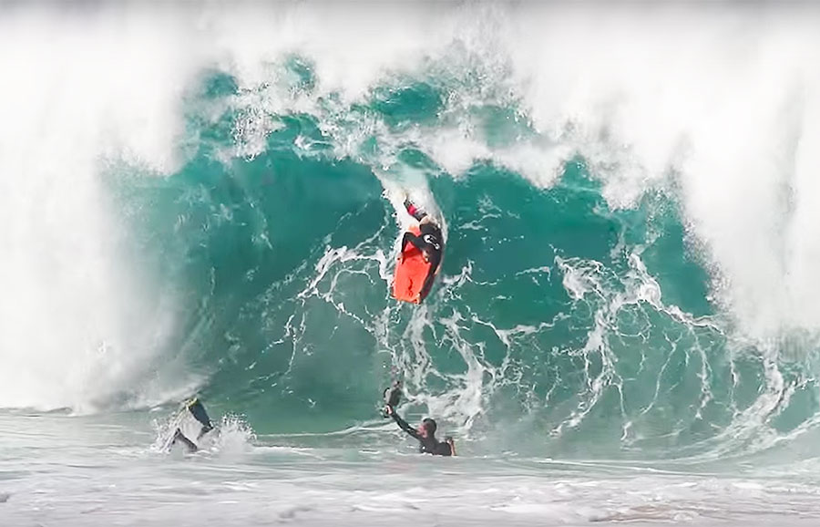 For those who surf in heavy shorebreak, it's not about making it... it's about those few fleeting seconds before you don't.