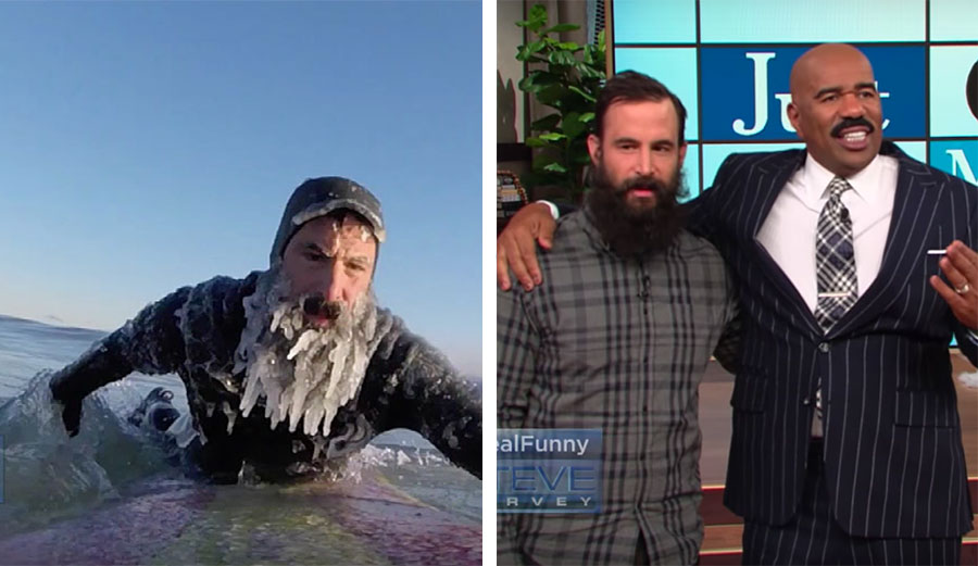 Great Lake surfers love punishment. Steve Harvey doesn't get it, but he sure does appreciate it.