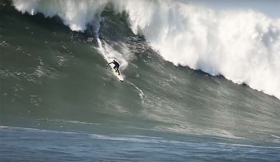 Ben Wilkinson is a big man. He also surfs very, very big waves.