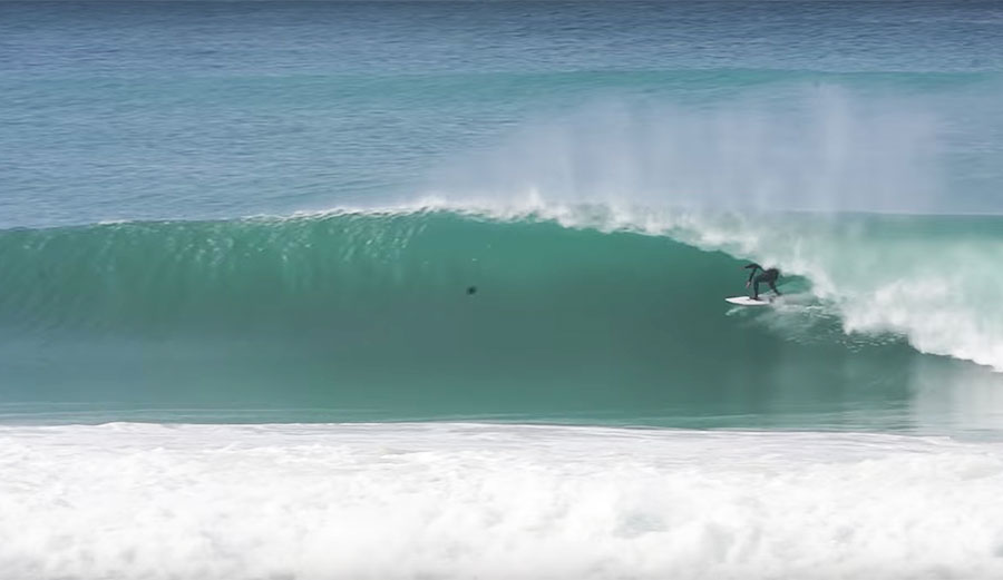Dane Reynolds, Craig Anderson, Brendon Gibbens, and Bruce Irons were all at Supertubos to find a few quick tunnels.
