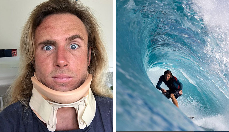 It was a close call for Torrey Meister at the Australian Open of Surfing.