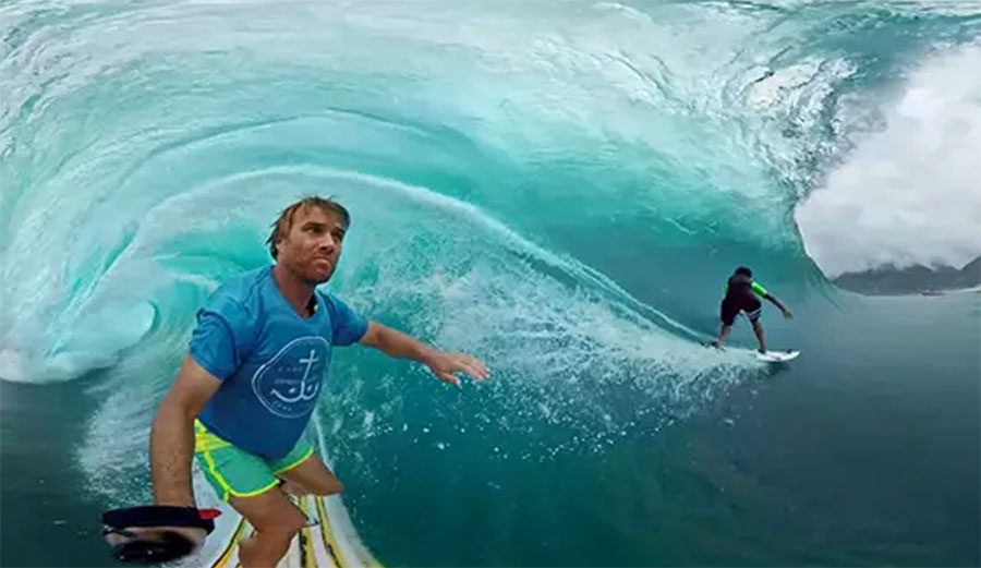 Chances are that you'll never actually get barreled in Tahiti.