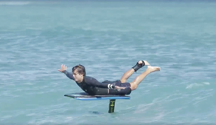After Kai Lenny injured his ankle, he had to do something to get back in the water... so he created the boogie foil.