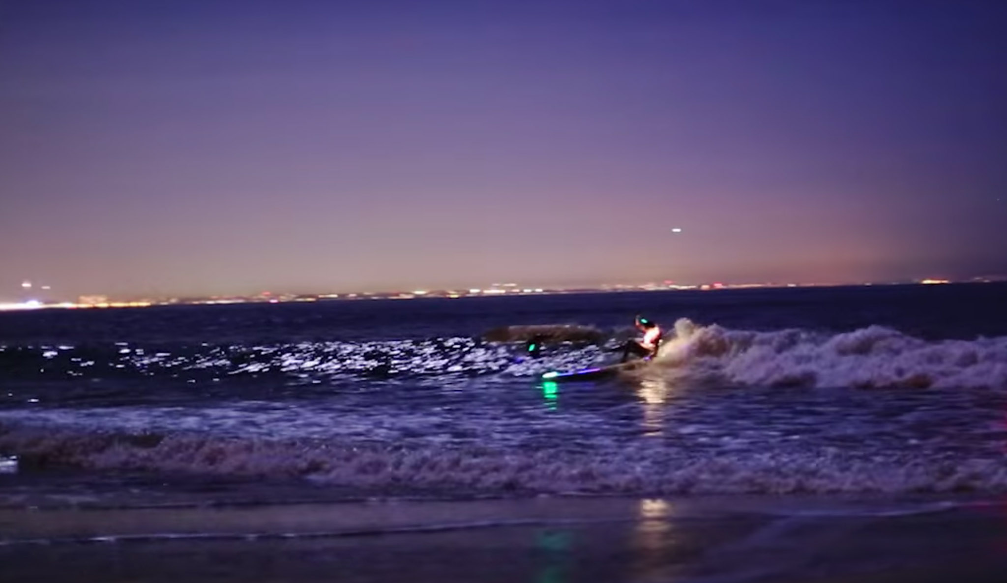 Kassia Meador Night Surfing Topanga