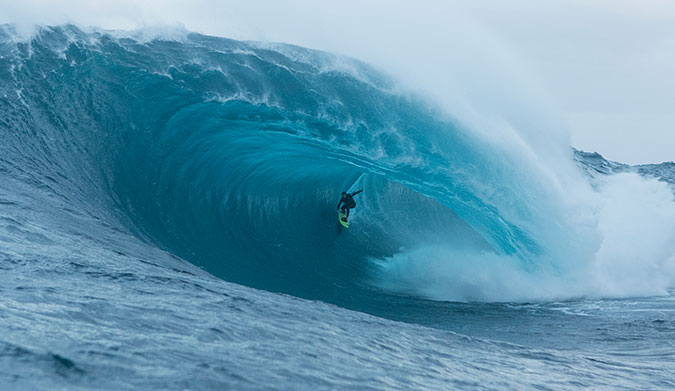 Shanan Worrell, under the radar... and the thickest curtain. Photo: Jamie Scott/Big Wave Awards