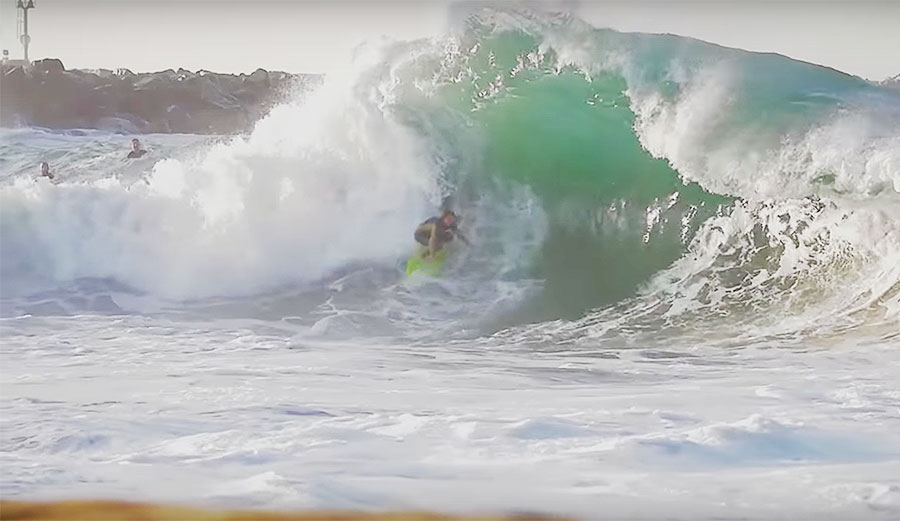 On Friday, the Wedge turned on for the first decent swell of Spring 2017... and as always, it was incredible.