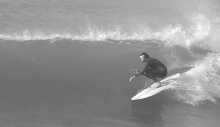 This footage was shot in Anglet, France, and Léal's on a 10'10. He's not missing a thing.