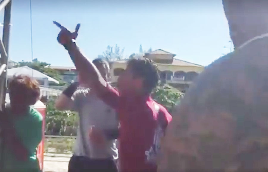 When Filipe Toledo "stormed the judges' tower", did he storm it hard enough to warrant a suspension?