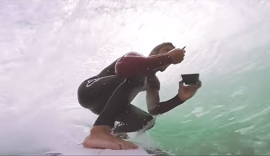 You know what's hard for some people? Getting barreled. You know what's also hard for some people? Eating with chopsticks. Neither is hard for Pedro Boonman.
