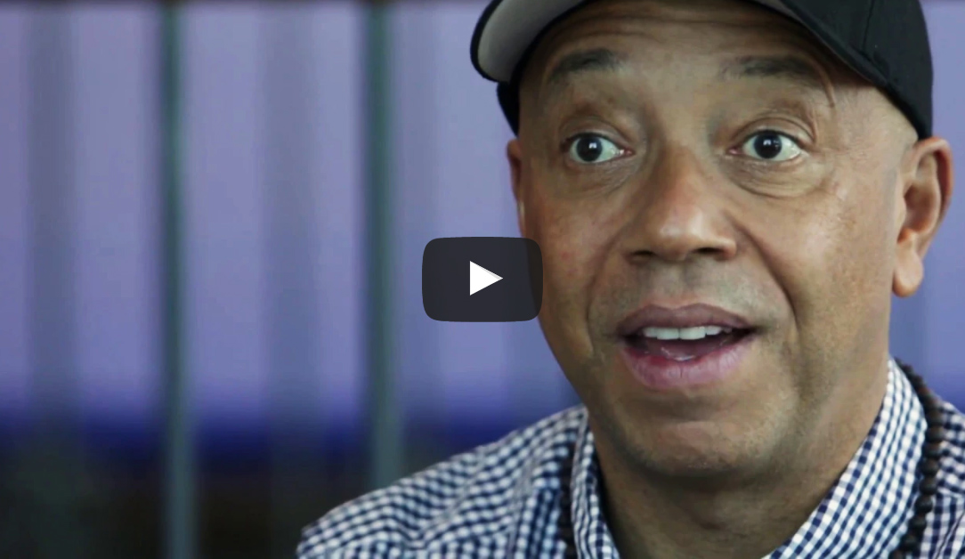Russell Simmons is on his yoga program.