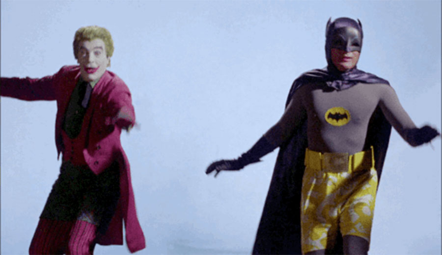 Here's a video of Adam West surfing as Batman, even though he had almost nothing to do with surfing, the environment, politics, or the outdoors.