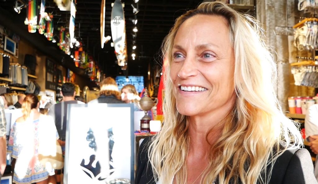 Lisa Andersen at her Roxy Collection celebration at the Laguna Quiksilver Store. Photo: The Inertia/Romero