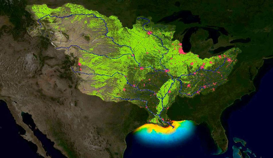 NOAA is predicting the third largest Gulf of Mexico summer ‘dead zone’ ever for 2017. (NOAA)