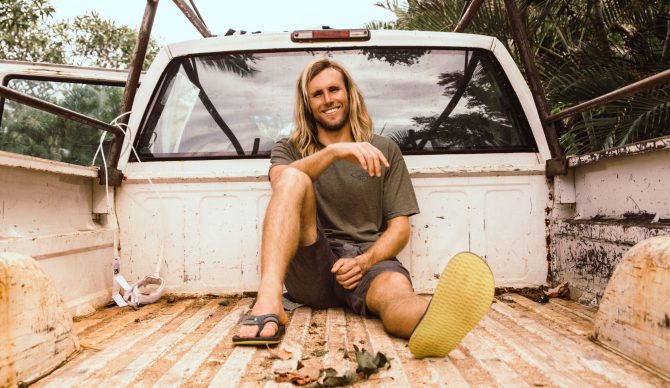 Torrey Meister is down with the cause, too. Maybe he could have helped me move in some sandals? Photo: Sanuk