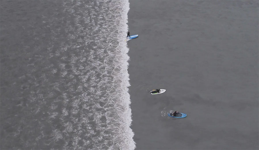Up Alaska's Turnagain Arm, a bore tide of unusual strength brought surfers, paddleboarders, and spectators out to see Mother Nature's power.
