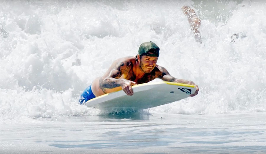 boogie boarding