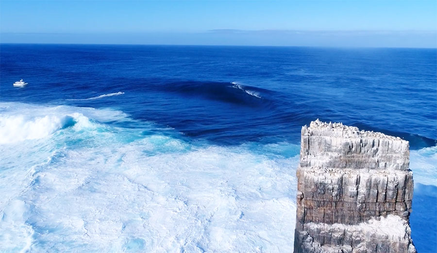 About 20 miles off the South East Cape of Tasmania lies Eddystone Rock. It's a wonder of nature–a 100-foot spire of stone jutting out of the ocean.