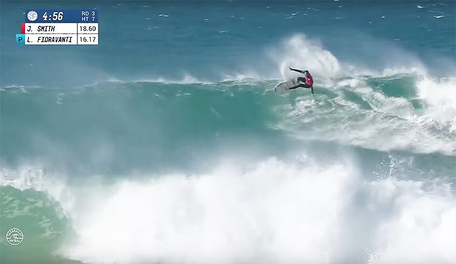 In the entire history of the WSL, there have only been ten perfect heats. In round three, Jordy Smith added his name to that list.