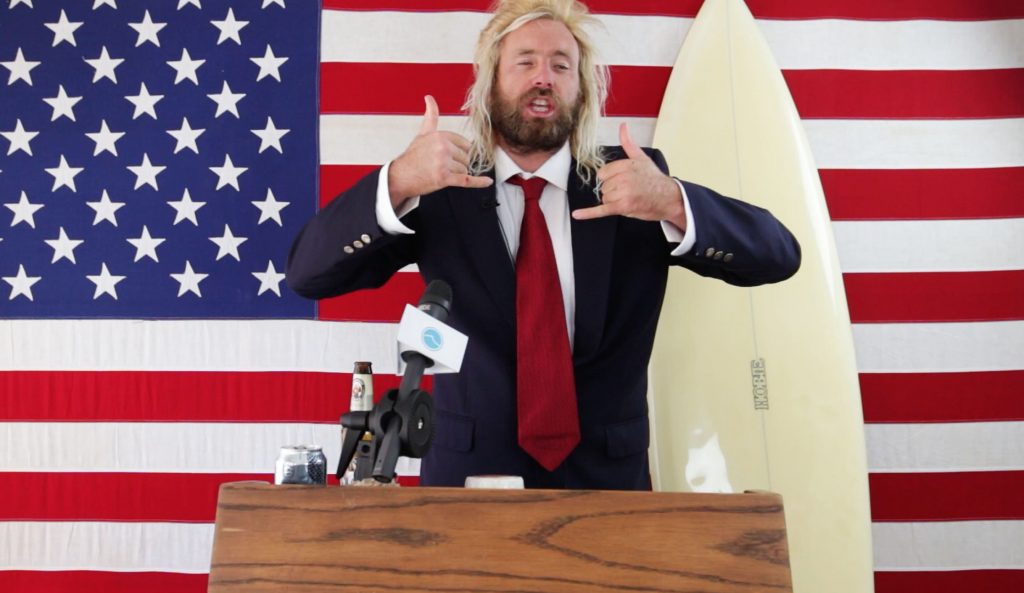 President Trump Surf Shaka