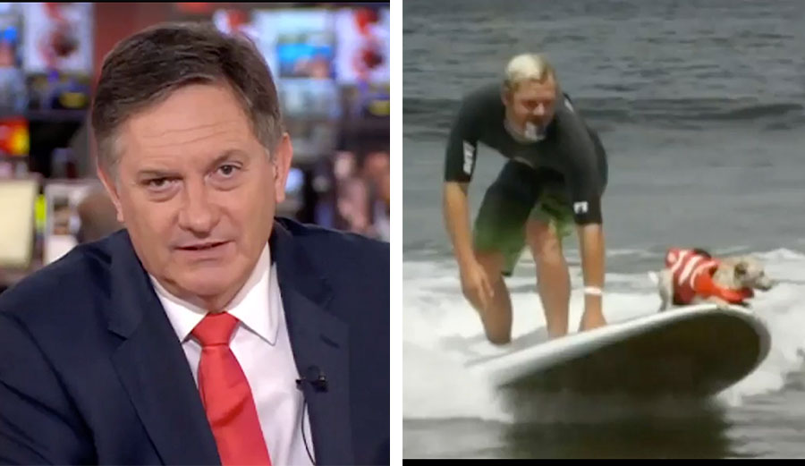 Just because they're in the news cycle, though, doesn't mean that presenters have to be all that excited about it.