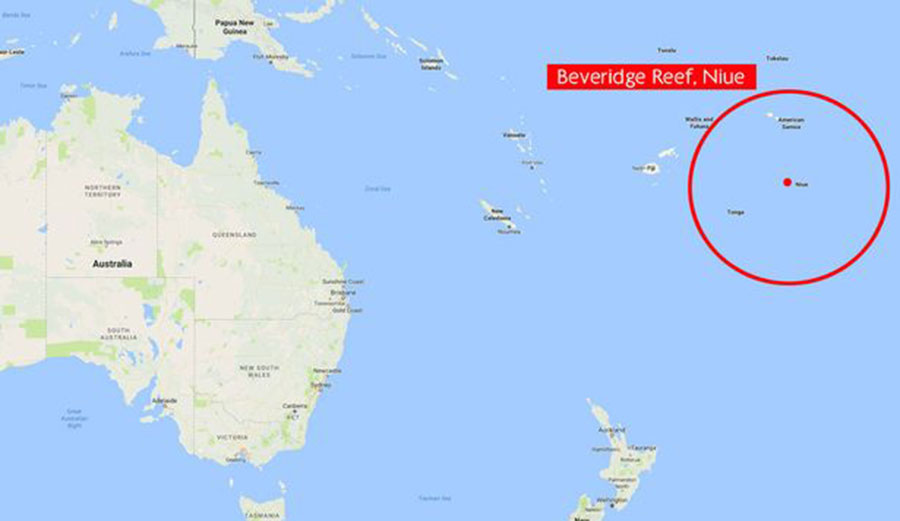The family ran aground on a nearly invisible reef 1,500 miles from New Zealand.