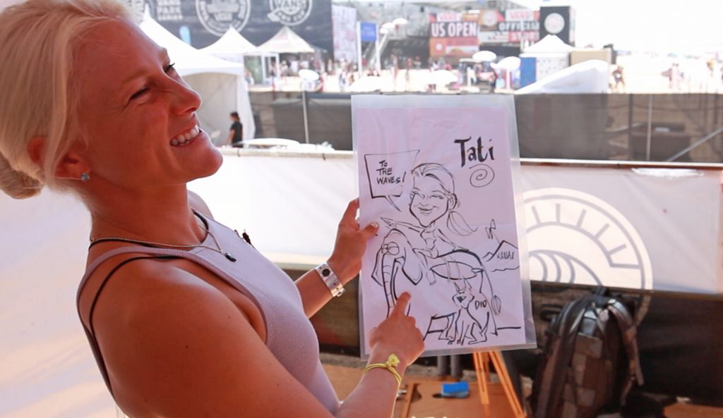 Tatiana Weston-Webb loves a good caricature. And elephant. Photo: The Inertia/Alex Smolowe
