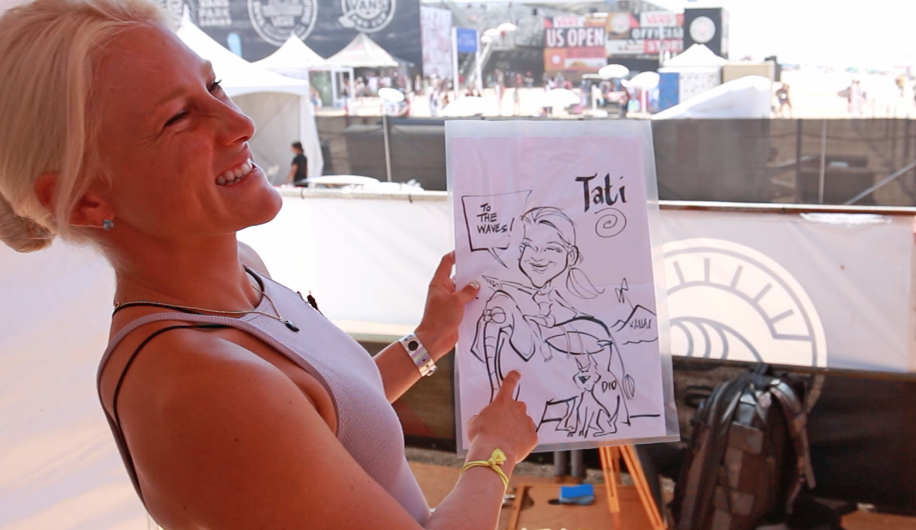 Tatiana Weston-Webb loves a good caricature. And elephant. Photo: The Inertia/Alex Smolowe