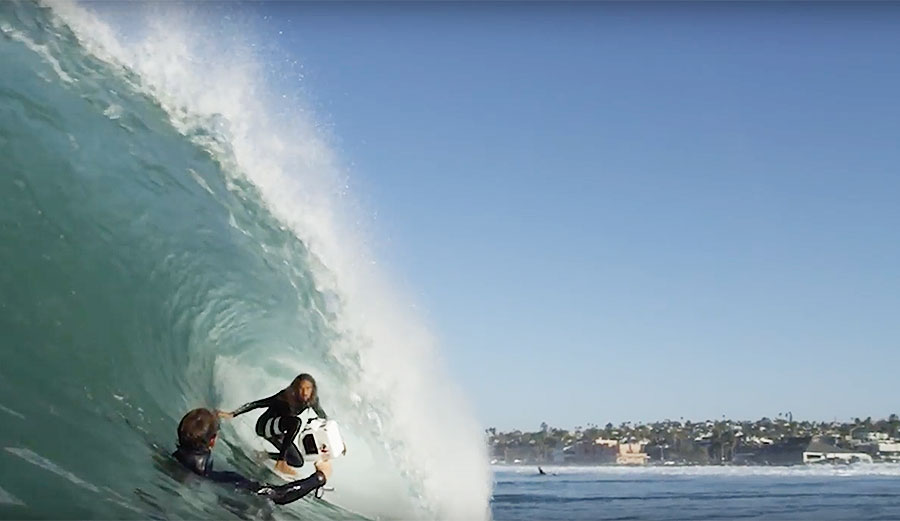 Getting the shot with Rob Machado and Todd Glaser