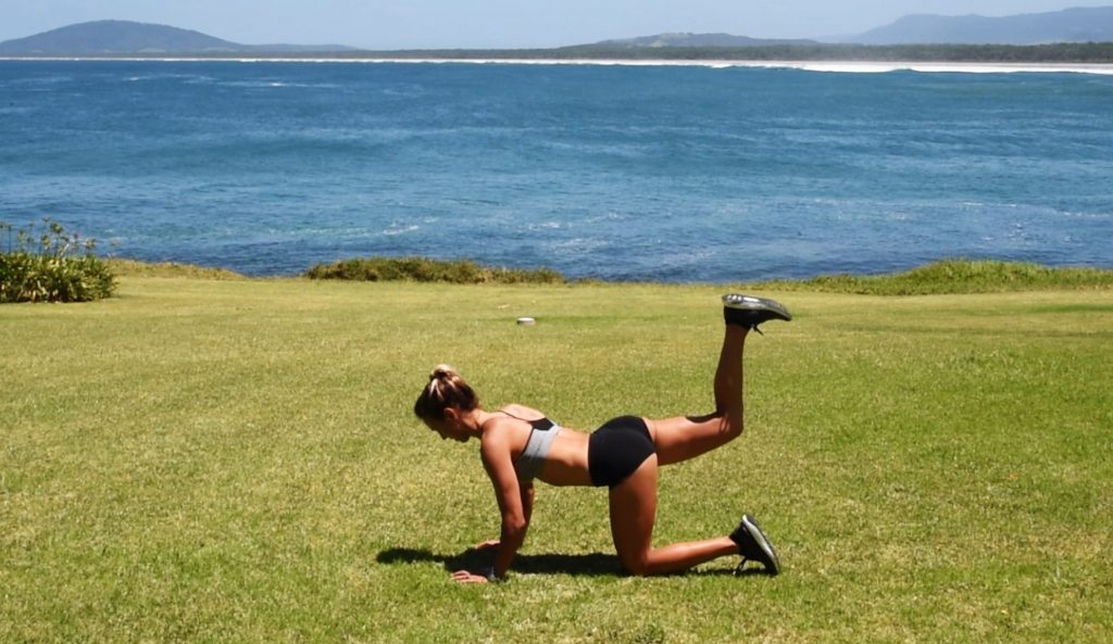 Sally Fitzgibbons gets her workout out. Photo: All Australian Beach Body