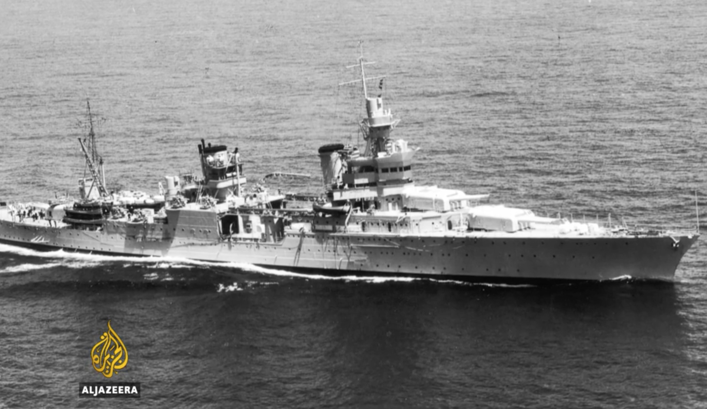 The USS Indianapolis, in its heyday. Photo: Al Jazeera