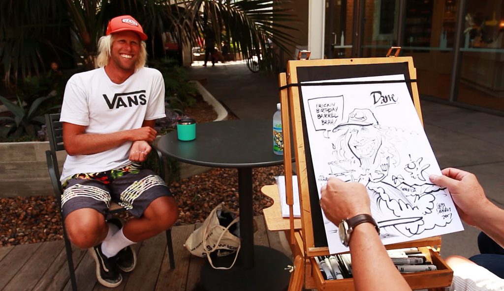 Dane Gudauskas Caricature Photo: The Inertia