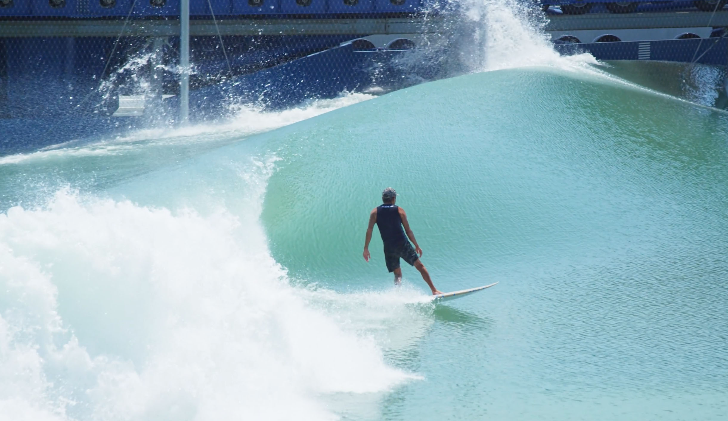 Gerry Lopez kicked the tires of Kelly Slater Wave Co.'s first left. Those tires stand to get some lashings tomorrow. Photo: KS Wave Co