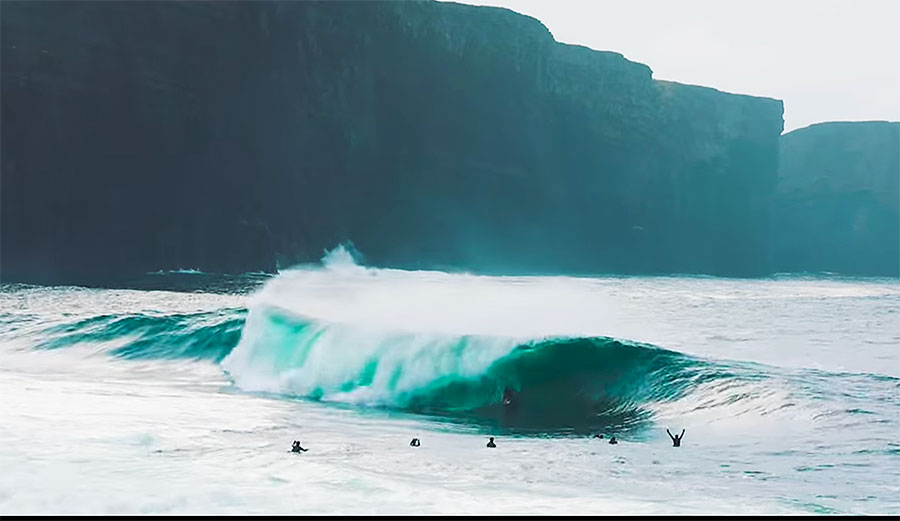 Since Russell Bierke is so used to surfing scary waves, scary waves need to be really scary for him to think of them as scary waves.