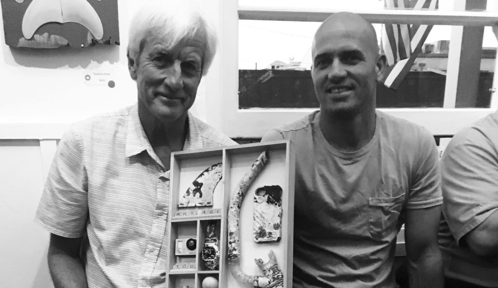 Mark Cunningham and Kelly Slater. Photo: The Inertia/Weisberg