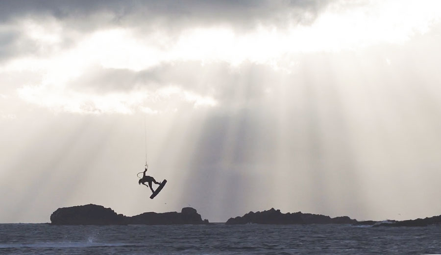 Kiting on Canada's west coast affords some of the most spectacular views on earth.