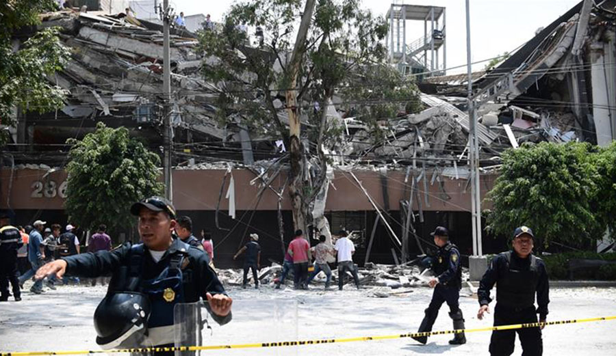 A powerful earthquake hit Central Mexico on September 19th. Photo: Ronaldo Schemidt/AFP
